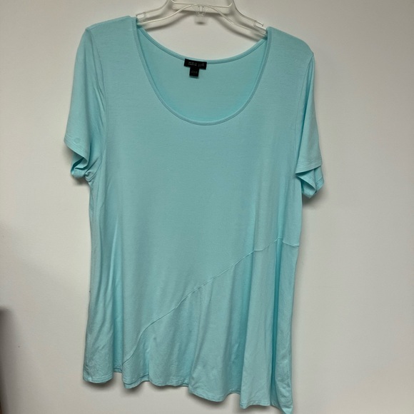 J. Jill Tops - J.Jill asymmetric tunic, turquoise, L